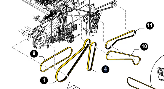 HYDROSTAATIN HIHNA TC, 2700MM 4 RIBS