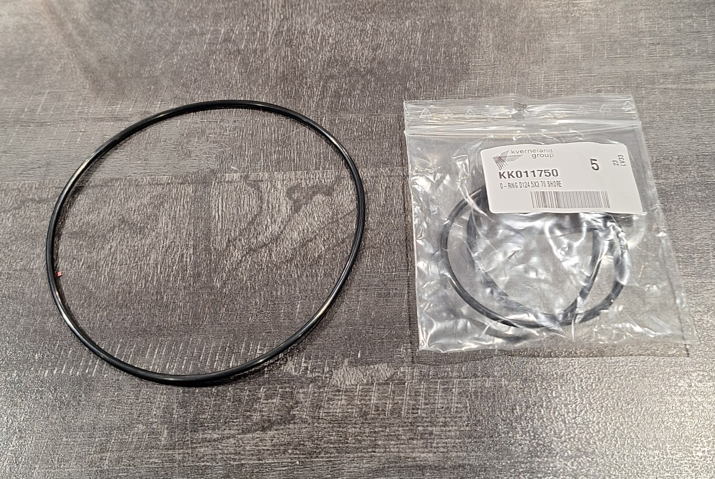 O-RING D124.5X3 70 SHORE                                                                                      